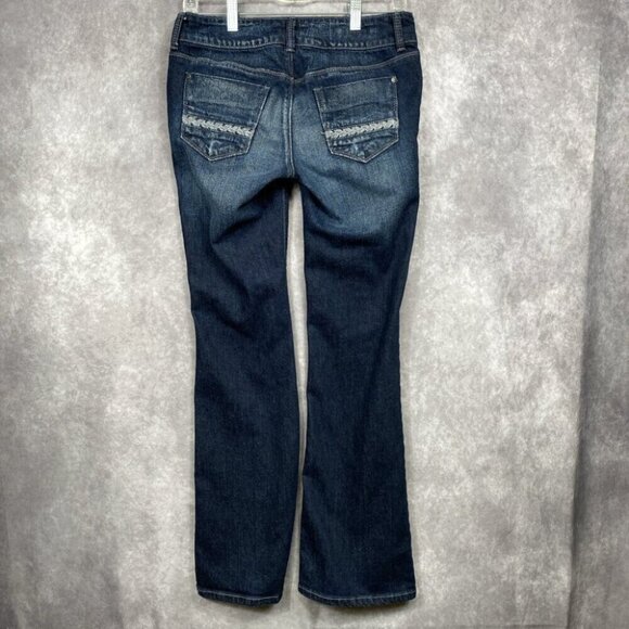 Decree Jeans Boot Cut Womens 5 Blue Dark Wash Stretch Denim Casual Juniors - Picture 2 of 12